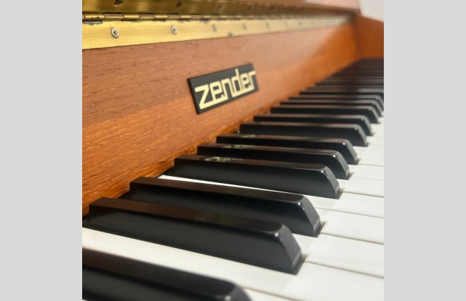 Zender Satin Teak Upright Piano, Used - All Inclusive Premium Package (SN:158260) - Image 8